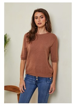 Joséfine Sweter "Kalocsa" w kolorze jasnobrązowym ze sklepu Limango Polska w kategorii Swetry damskie - zdjęcie 178343243