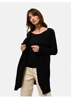 Just Cashmere Kaszmirowy kardigan "Brooke" w kolorze czarnym ze sklepu Limango Polska w kategorii Swetry damskie - zdjęcie 178343333