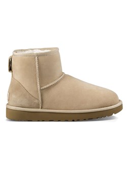 UGG Skórzane botki &quot;Classic Mini II&quot; w kolorze beżowym ze sklepu Limango Polska w kategorii Śniegowce damskie - zdjęcie 178343882