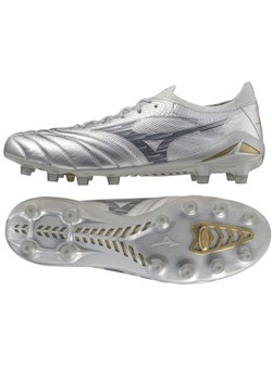 Buty Mizuno Morelia Neo Iv Beta Elite Fg P1GA254204 srebrny ze sklepu ButyModne.pl w kategorii Buty sportowe męskie - zdjęcie 178346521