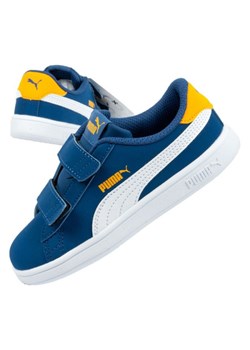 Buty Puma Smash v2 365184 47 niebieskie ze sklepu ButyModne.pl w kategorii Trampki dziecięce - zdjęcie 178348680