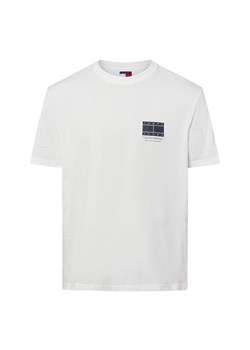 Tommy Jeans Koszulka męska Mężczyźni Bawełna biały jednolity ze sklepu vangraaf w kategorii T-shirty męskie - zdjęcie 178349094