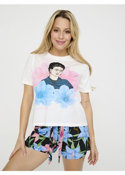 Sinsay - Piżama dwuczęściowa Frida Kahlo - kremowy ze sklepu Sinsay w kategorii Piżamy damskie - zdjęcie 178350590