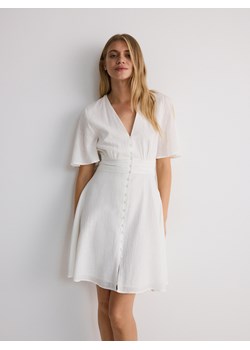 Reserved - Sukienka mini - biały ze sklepu Reserved w kategorii Sukienki - zdjęcie 178352170