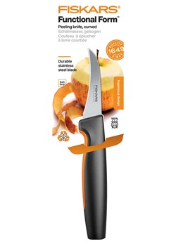 Fiskars Nóż &quot;Functional Form&quot; w kolorze srebrno-czarnym do obierania - dł. 26 cm ze sklepu Limango Polska w kategorii Noże kuchenne - zdjęcie 178354091