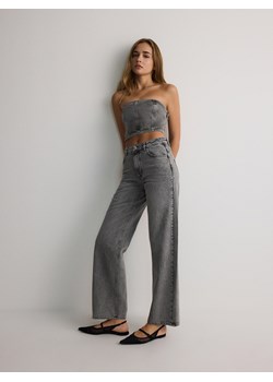 Reserved - Jeansy z aplikacją na nogawkach - szary ze sklepu Reserved w kategorii Jeansy damskie - zdjęcie 178355624