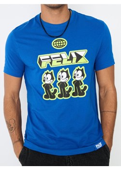 Sinsay - Koszulka Felix the Cat - niebieski ze sklepu Sinsay w kategorii T-shirty męskie - zdjęcie 178358912