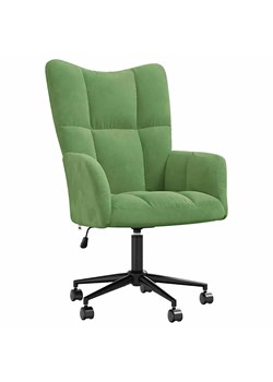 Fotel Do Biurka Glamour Jasnozielony M0-T99 ze sklepu Edinos.pl w kategorii Krzesła biurowe - zdjęcie 178360390