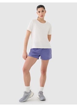 Damska koszulka treningowa 4F 4FRSS25TFTSF1236 - biała ze sklepu Sportstylestory.com w kategorii Bluzki damskie - zdjęcie 178363154