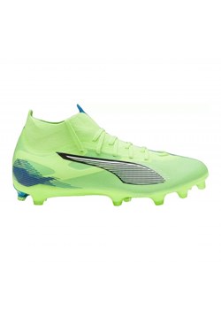 Buty Puma Ultra 5 Match+ FG/AG 107686-03 zielone ze sklepu ButyModne.pl w kategorii Buty sportowe męskie - zdjęcie 178364204