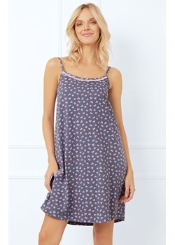 Koszula nocna damska w serca na wąskie ramiączka Tiana, Kolor jeansowy-róż, Rozmiar S, Italian Fashion ze sklepu Primodo w kategorii Koszule nocne - zdjęcie 178365401