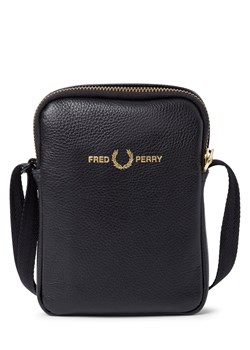 Fred Perry Męska torba na ramię Mężczyźni skóra czarny jednolity ze sklepu vangraaf w kategorii Torby męskie - zdjęcie 178368104