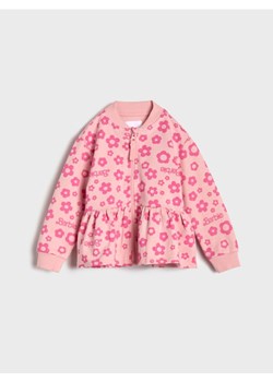 Sinsay - Rozpinana bluza z baskinką - różowy ze sklepu Sinsay w kategorii Bluzy dziewczęce - zdjęcie 178371702
