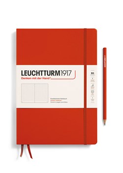 LEUCHTTURM1917 Notatnik w kolorze czerwonym w kropki - B5 ze sklepu Limango Polska w kategorii Akcesoria biurowe - zdjęcie 178373880