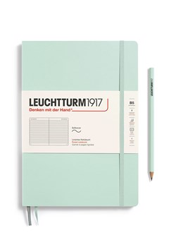 LEUCHTTURM1917 Notatnik w kolorze miętowym w linie - B5 ze sklepu Limango Polska w kategorii Akcesoria biurowe - zdjęcie 178373891