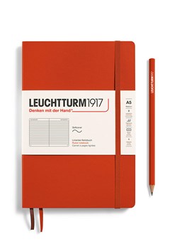 LEUCHTTURM1917 Notatnik w kolorze czerwonym w linie - A5 ze sklepu Limango Polska w kategorii Akcesoria biurowe - zdjęcie 178373892