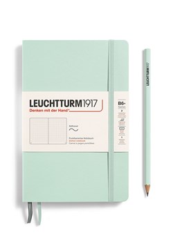 LEUCHTTURM1917 Notatnik w kolorze miętowym w kropki - B6+ ze sklepu Limango Polska w kategorii Akcesoria biurowe - zdjęcie 178373900