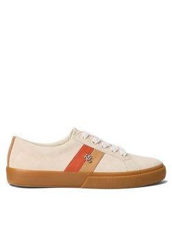 Sneakersy Lauren Ralph Lauren 802942785002 Beżowy ze sklepu eobuwie.pl w kategorii Buty sportowe damskie - zdjęcie 178374181