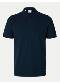 Selected Homme Polo 16095851 Granatowy Slim Fit ze sklepu MODIVO w kategorii T-shirty męskie - zdjęcie 178378610