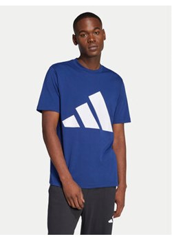 adidas T-Shirt Essentials Big Logo JE8940 Granatowy Regular Fit ze sklepu MODIVO w kategorii T-shirty męskie - zdjęcie 178379611