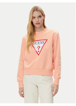 Guess Bluza W2YQ16 KBA11 Różowy Regular Fit ze sklepu MODIVO w kategorii Bluzy damskie - zdjęcie 178381582