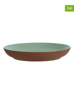 Maxwell &amp; Williams Talerze głębokie (6 szt.) &quot;Sienna&quot; w kolorze jasnobrązowo-zielonym - Ø 19 cm ze sklepu Limango Polska w kategorii Talerze - zdjęcie 178382563
