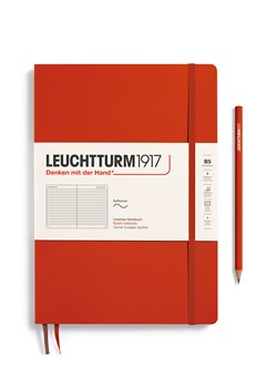 LEUCHTTURM1917 Notatnik w kolorze czerwonym w linie - B5 ze sklepu Limango Polska w kategorii Akcesoria biurowe - zdjęcie 178382623