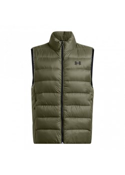 Męski bezrękawnik z puchem naturalnym Under Armour Legend Down Vest - oliwkowy/khaki ze sklepu Sportstylestory.com w kategorii Kamizelki męskie - zdjęcie 178384282