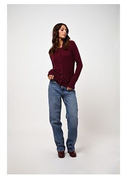 AUTHENTIC CASHMERE Kaszmirowy kardigan "Caron" w kolorze bordowym ze sklepu Limango Polska w kategorii Swetry damskie - zdjęcie 178386960