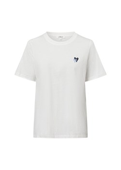 s.Oliver Koszulka damska Kobiety Bawełna écru jednolity ze sklepu vangraaf w kategorii Bluzki damskie - zdjęcie 178389661