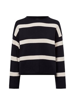 Marc O'Polo Marc O'Polo - Damski sweter z dzianiny Kobiety Bawełna granatowy w paski ze sklepu vangraaf w kategorii Swetry damskie - zdjęcie 178389673