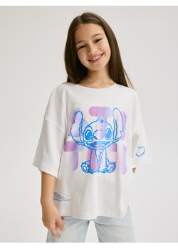 Reserved - T-shirt Lilo i Stitch - złamana biel ze sklepu Reserved w kategorii Bluzki dziewczęce - zdjęcie 178390862