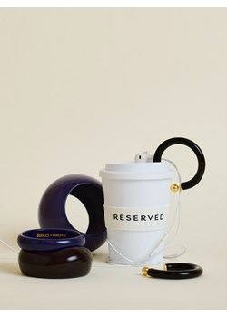 Reserved - Okrągłe kolczyki - ciemnobrązowy ze sklepu Reserved w kategorii Kolczyki - zdjęcie 178392574