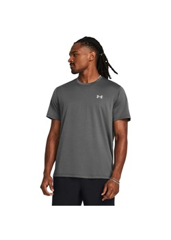 Męska koszulka do biegania Under Armour UA Launch Shortsleeve - szary ze sklepu Sportstylestory.com w kategorii T-shirty męskie - zdjęcie 178393381