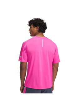 Męska koszulka treningowa Under Armour UA Tech Utility SS - różowa ze sklepu Sportstylestory.com w kategorii T-shirty męskie - zdjęcie 178393390