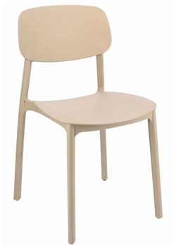 Beżowe Nowoczesne Sztaplowane Krzesło Do Ogrodu 15 Cm Połysk L9-M09 ze sklepu Edinos.pl w kategorii Krzesła ogrodowe - zdjęcie 178394963