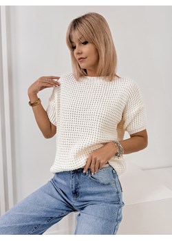 sweter beliza ecru one size ze sklepu UBRA w kategorii Swetry damskie - zdjęcie 178399394