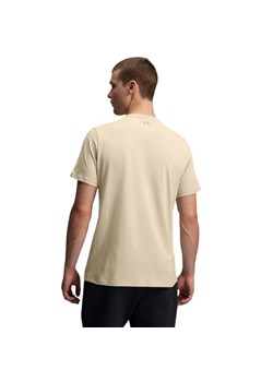 Męski t-shirt z nadrukiem Under Armour UA Gl Foundation Update SS - beżowy ze sklepu Sportstylestory.com w kategorii T-shirty męskie - zdjęcie 178400072