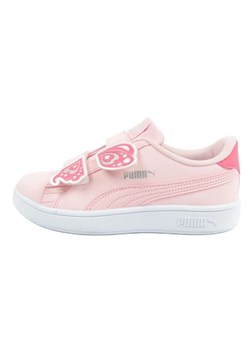 Buty Sportowe Puma Smash v2 388461 01 różowe ze sklepu ButyModne.pl w kategorii Trampki dziecięce - zdjęcie 178400543