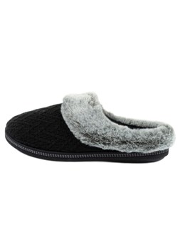 Kapcie Damskie Ocieplane Skechers 167225/BLK czarne ze sklepu ButyModne.pl w kategorii Kapcie damskie - zdjęcie 178400563