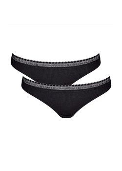 Sloggi figi brazylijskie czarne 2-pack GO Ribbed R 10217717, Kolor czarny, Rozmiar S, Sloggi - id: 183693 - marki Sloggi - 178403961 Sloggi figi brazylijskie czarne 2-pack GO Ribbed R 10217717, Kolor czarny, Rozmiar S, Sloggi ze sklepu Intymna w kategorii Majtki damskie - zdjęcie 178403961