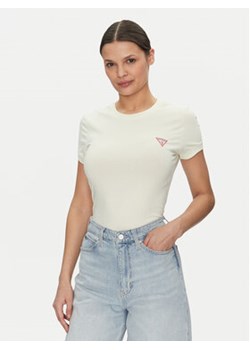 Guess T-Shirt W2YI44 J1314 Żółty Slim Fit ze sklepu MODIVO w kategorii Bluzki damskie - zdjęcie 178405214