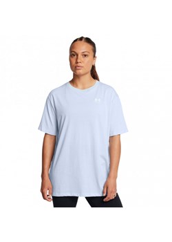 Damski t-shirt basic Under Armour UA BF Oversized Logo - niebieski ze sklepu Sportstylestory.com w kategorii Bluzki damskie - zdjęcie 178409400