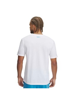 Męski t-shirt z nadrukiem Under Armour UA Reflective Big Logo - biały ze sklepu Sportstylestory.com w kategorii T-shirty męskie - zdjęcie 178409500