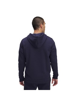 Męska bluza dresowa rozpinana z kapturem Under Armour UA Icon Fleece FZ Taping - granatowa ze sklepu Sportstylestory.com w kategorii Bluzy męskie - zdjęcie 178409510