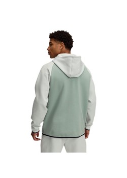Męska bluza dresowa rozpinana z kapturem Under Armour UA Unstoppable Fleece Full-Zip - zielona ze sklepu Sportstylestory.com w kategorii Bluzy męskie - zdjęcie 178409583