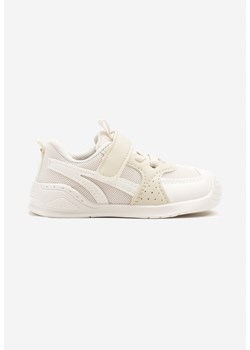 Beżowe Buty Sportowe Sneakersy z Zapięciem na Rzep Elisona ze sklepu born2be.pl w kategorii Buty sportowe dziecięce - zdjęcie 178413813