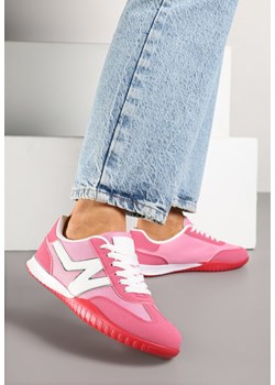 Różowe Sneakersy w Stylu Kultowych Tenisówek Tultia ze sklepu born2be.pl w kategorii Buty sportowe damskie - zdjęcie 178415193