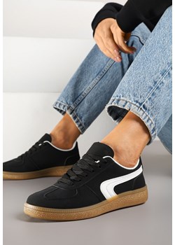 Czarne Sneakersy w Stylu Klasycznych Tenisówek Ahleria ze sklepu born2be.pl w kategorii Buty sportowe damskie - zdjęcie 178415901