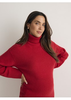 Reserved - Sweter z wełną - czerwony ze sklepu Reserved w kategorii Swetry damskie - zdjęcie 178420000